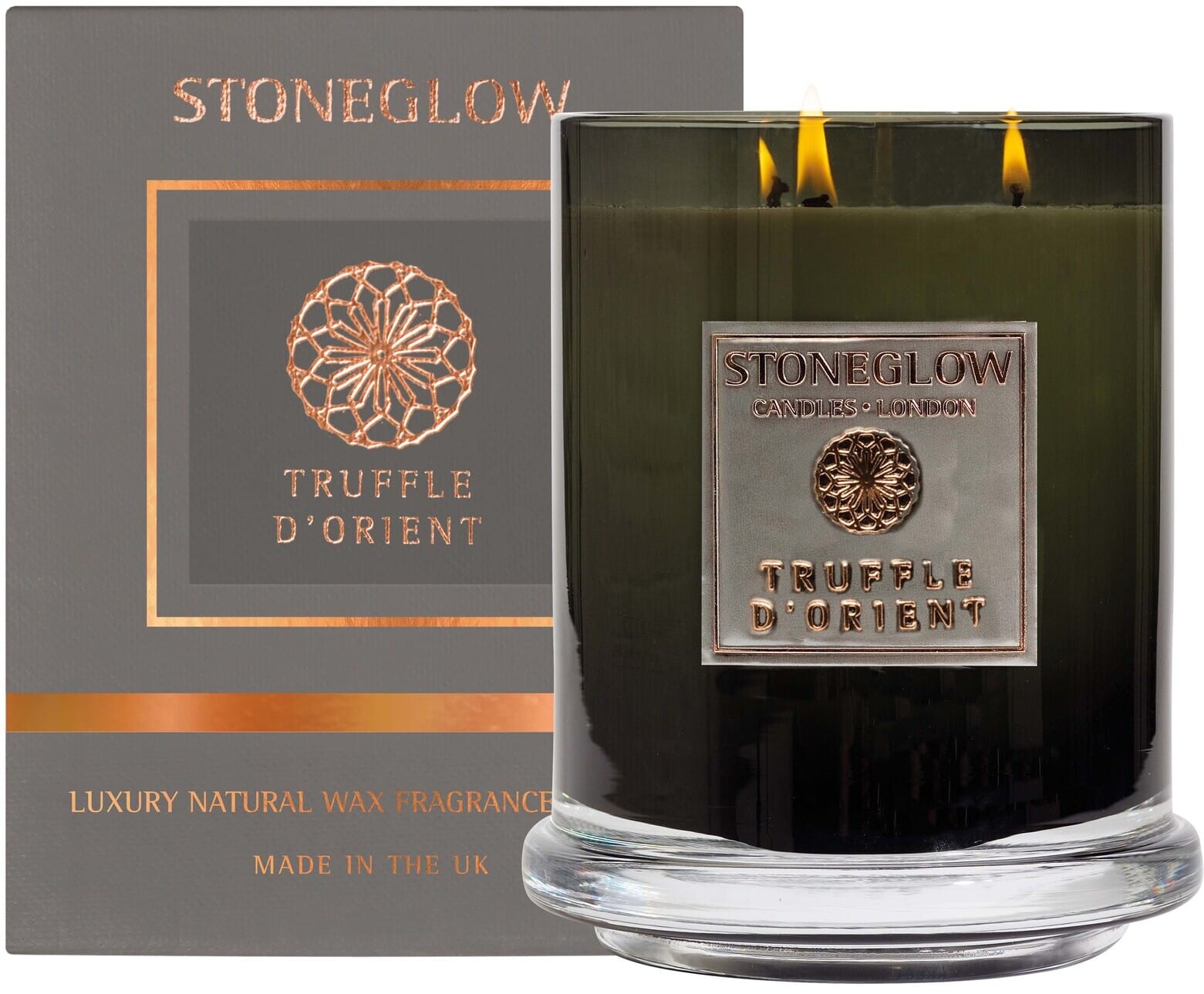 Stoneglow Metallique - Truffle D'Orient - Multi Wick Candle (200hrs)