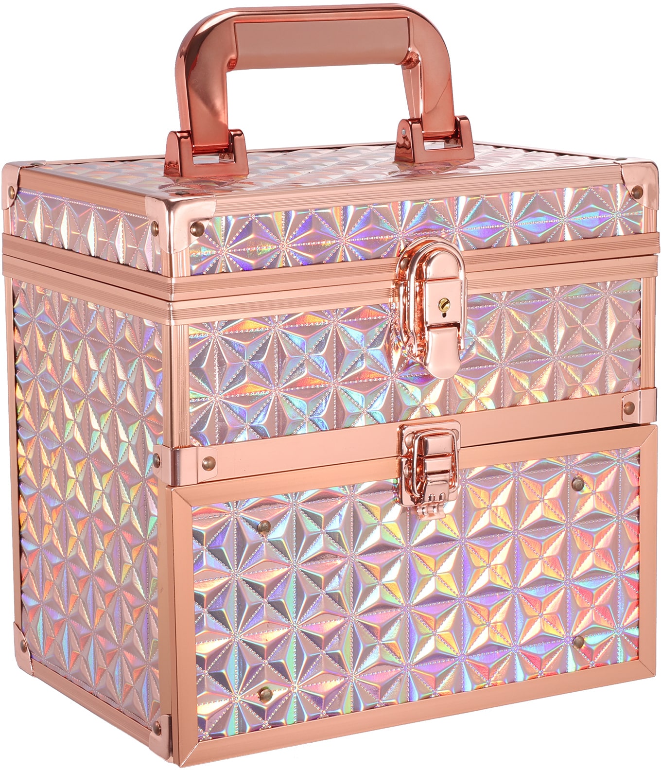 Big Rock Trading - Big Make Up Case Glitter Gold Surface (S)