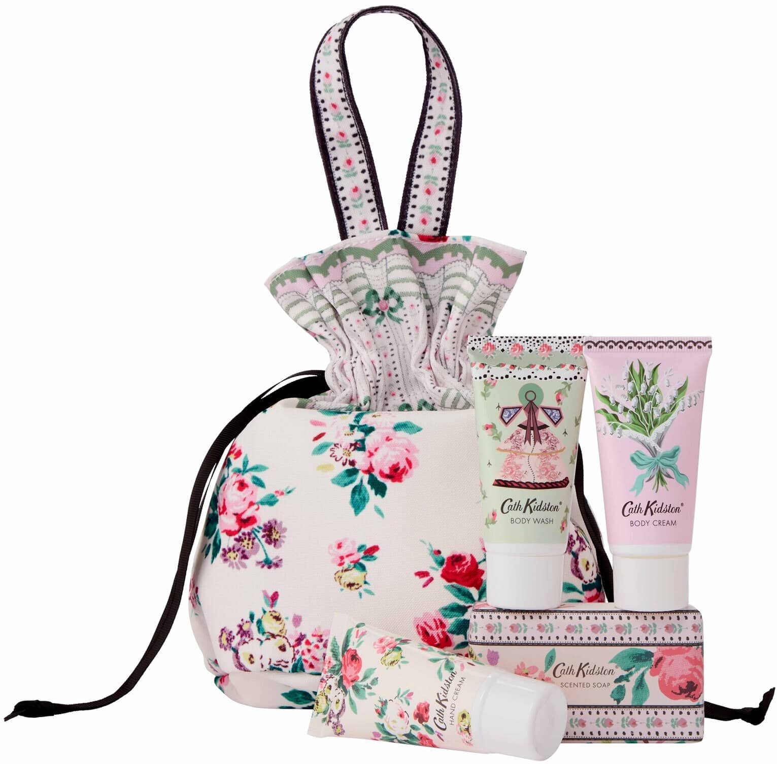 Heathcote & Ivory - Cath Kidston Wild Flowers Wild Women -Travel Beauty Pouch