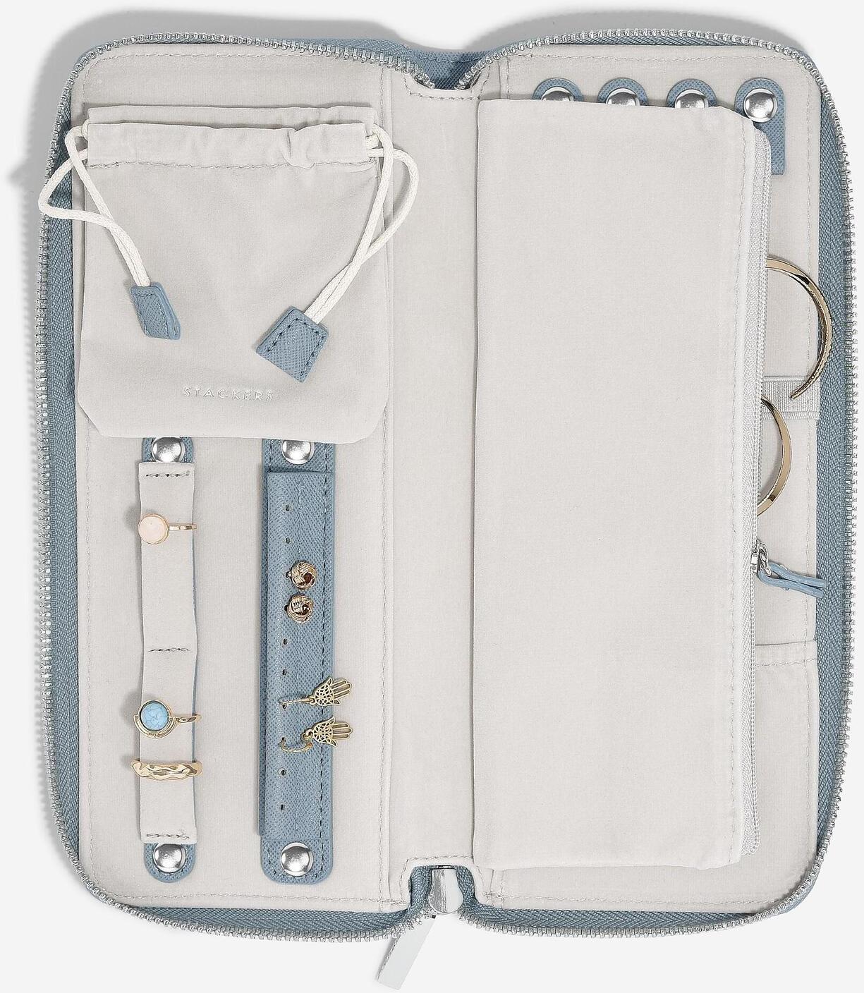 Lcd Stackers Dusky Blue Jewellery Roll