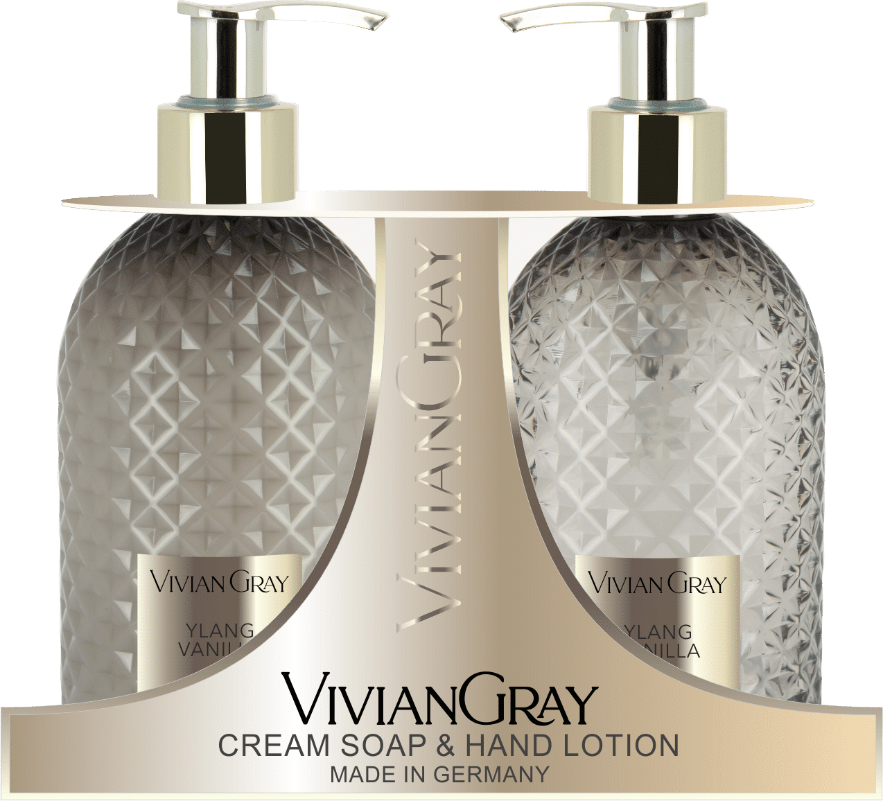 Viviane Gray Gemstone - Ylang & Vanilla Set Soap & Hand Lotion