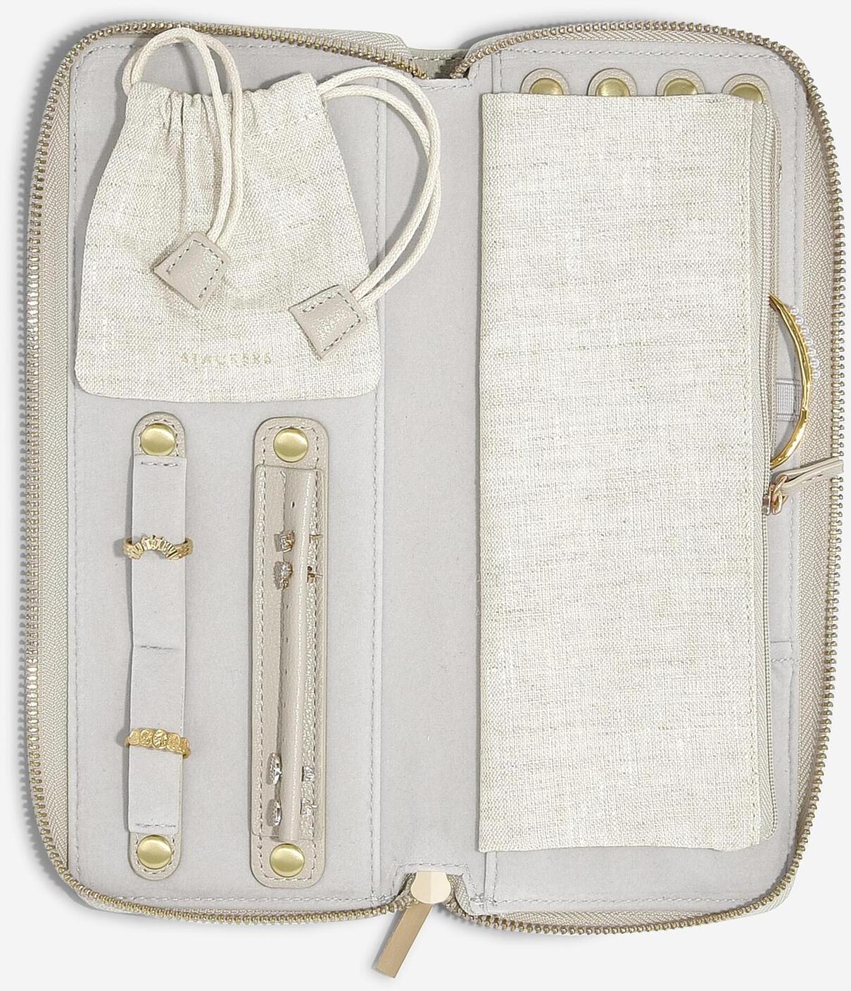 Lcd Stackers Linen/Oatmeal Jewellery Roll