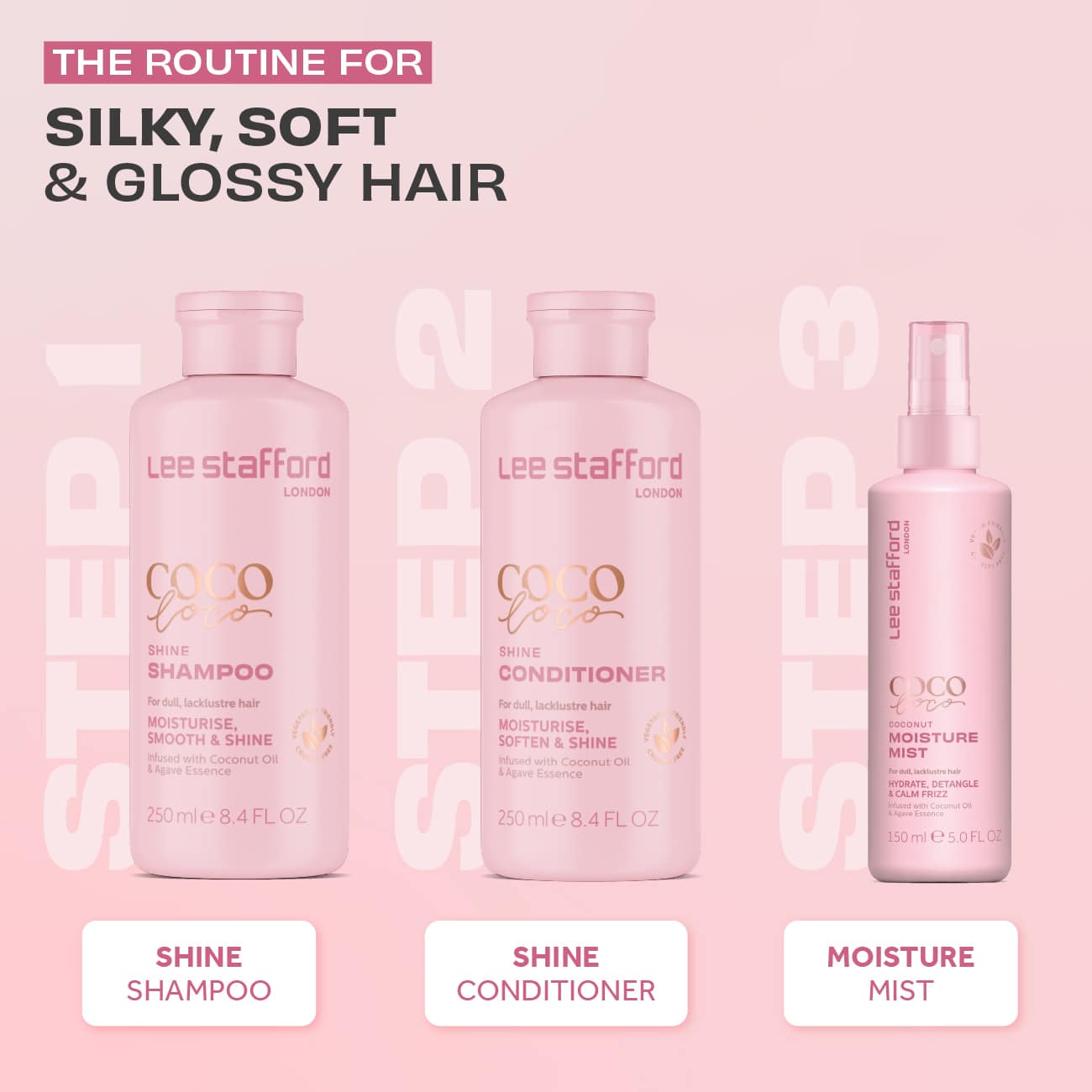 Lee Stafford Coco Loco Shine Shampoo Lee Stafford Coco Loco Shine Shampoo - Image 5