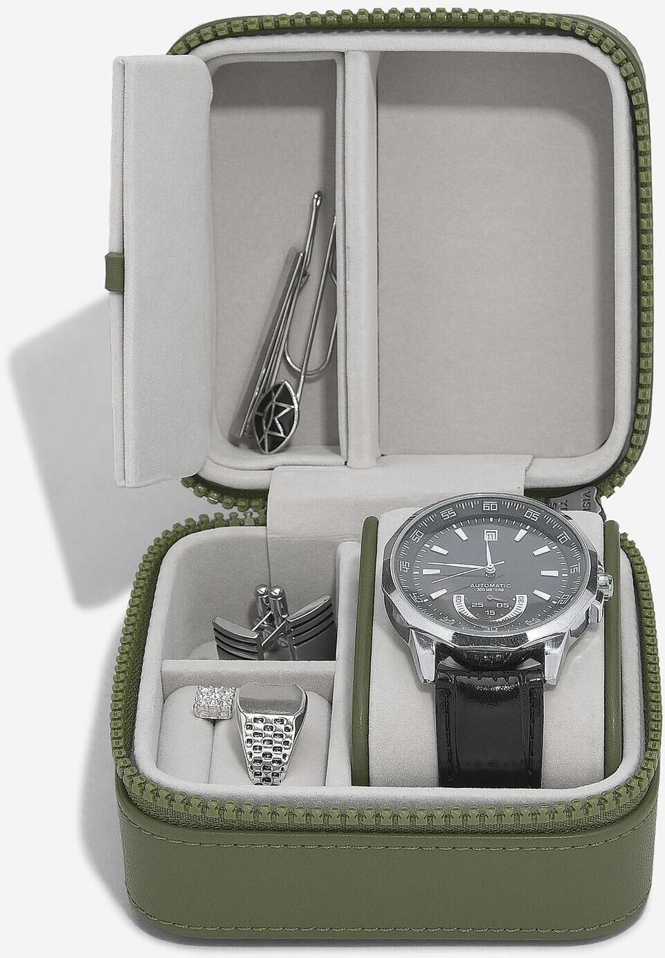 Lcd Stackers Green Canvas Mix Watch / Jewellery