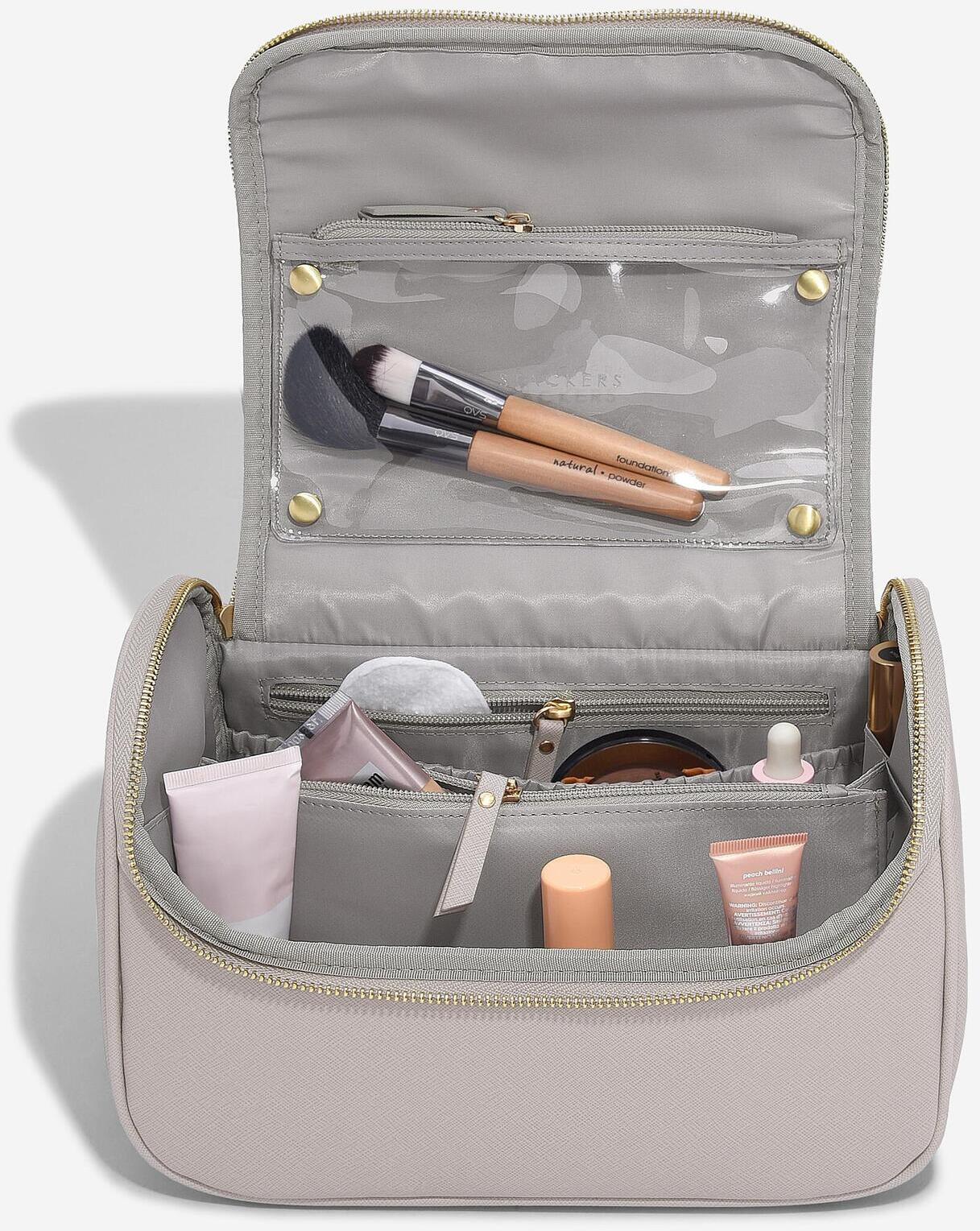 Lcd Stackers Open Top Cosmetic Bag Taupe