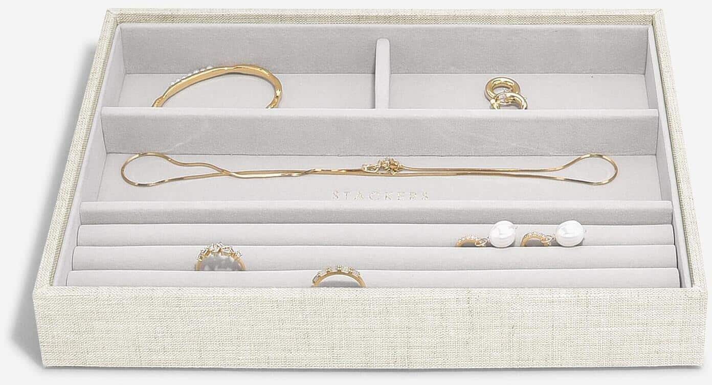 Lcd Stackers Linen/Oatmeal Two Tone Classic Lid