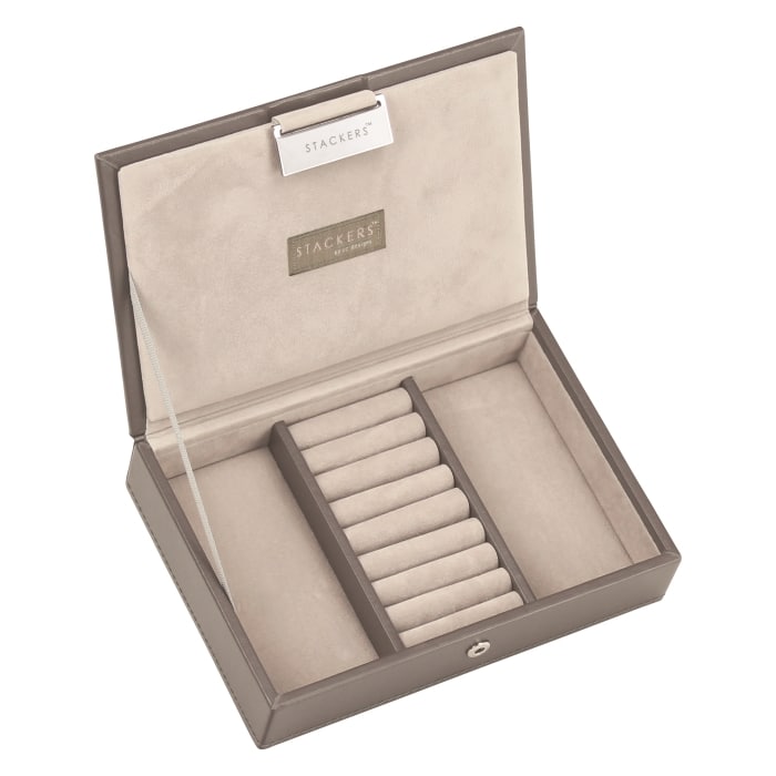 Stackers Mini Jewellery Box Lid Mink