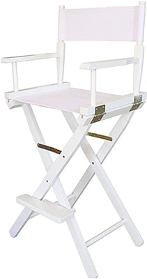 Premium Tall Makeup Chair White