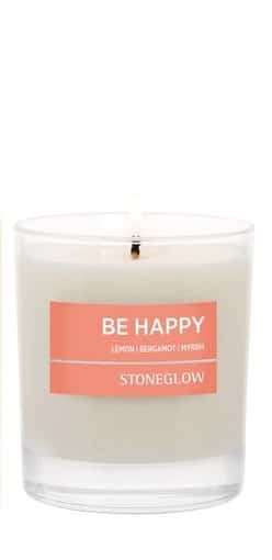 StoneGlow Wellbeing Be Happy Scented Candle