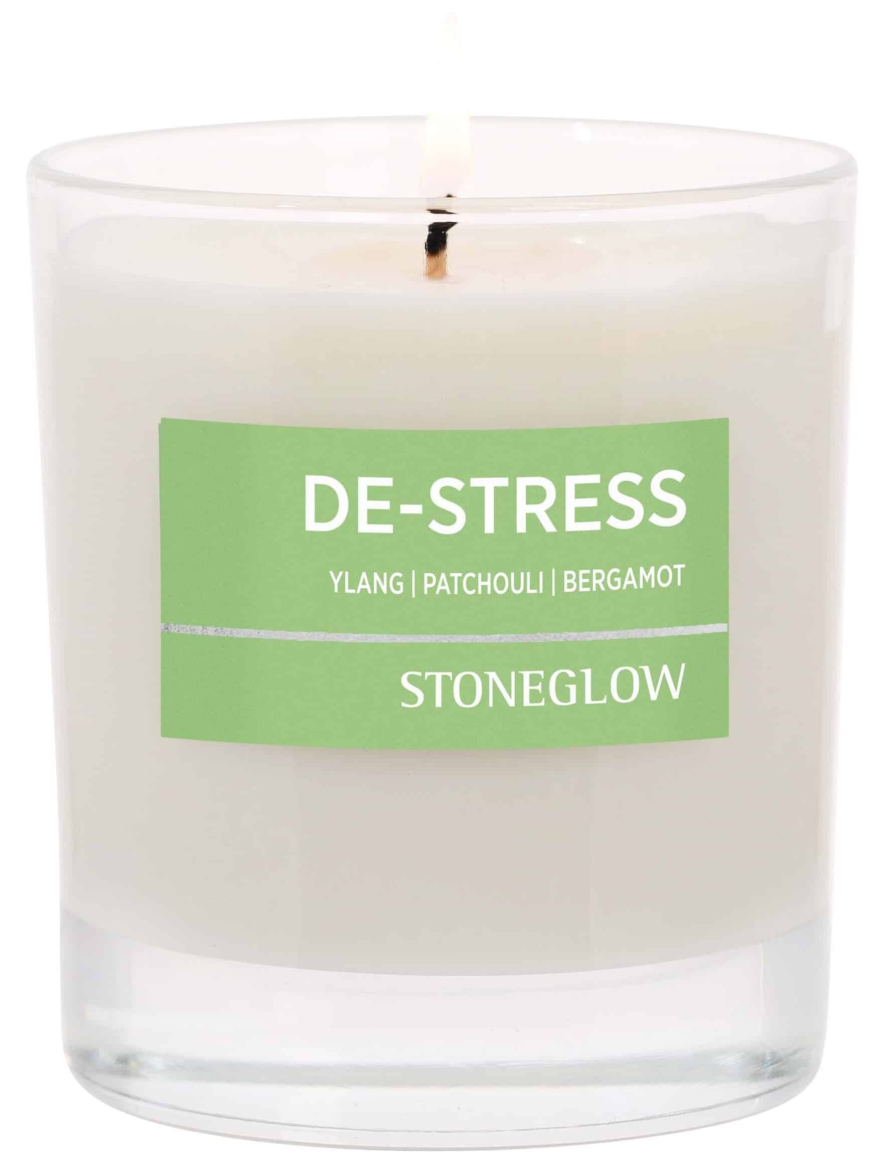 StoneGlow Wellbeing De Stress Scented Candle