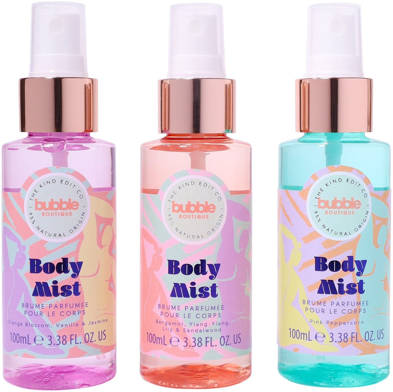 Rainbow Cosmetics Bubble Boutique Body Mist Set