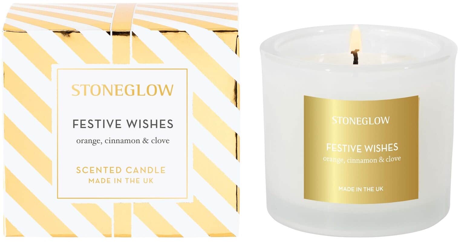 Stoneglow Seasonal Collection - Festive Wishes -  Scented Candle