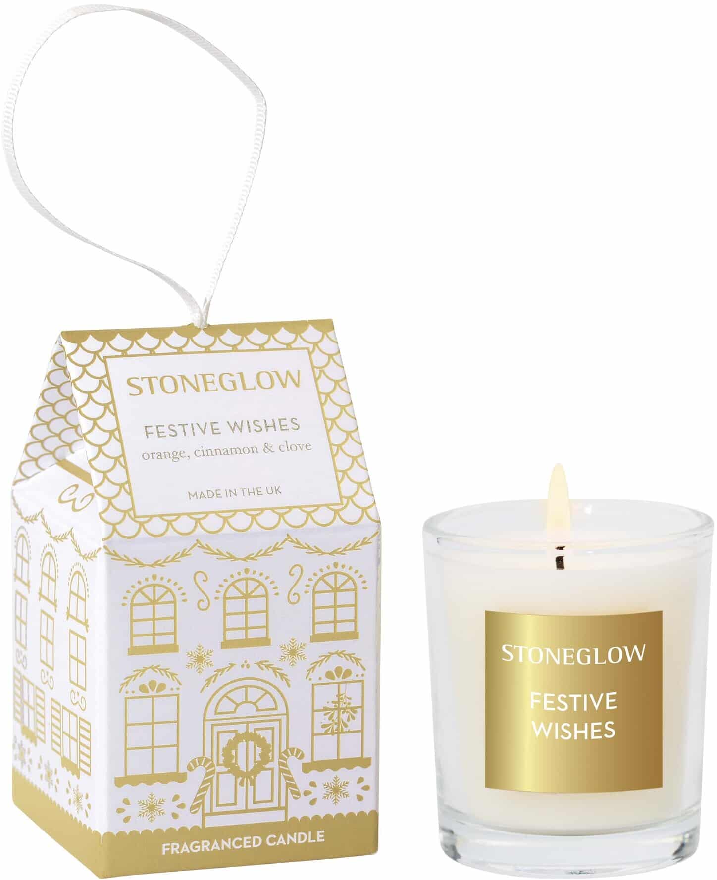 Stoneglow Seasonal Collection – Festive Wishes – Votive Candle (House) Stoneglow Seasonal Collection - Festive Wishes - Votive Candle (House)