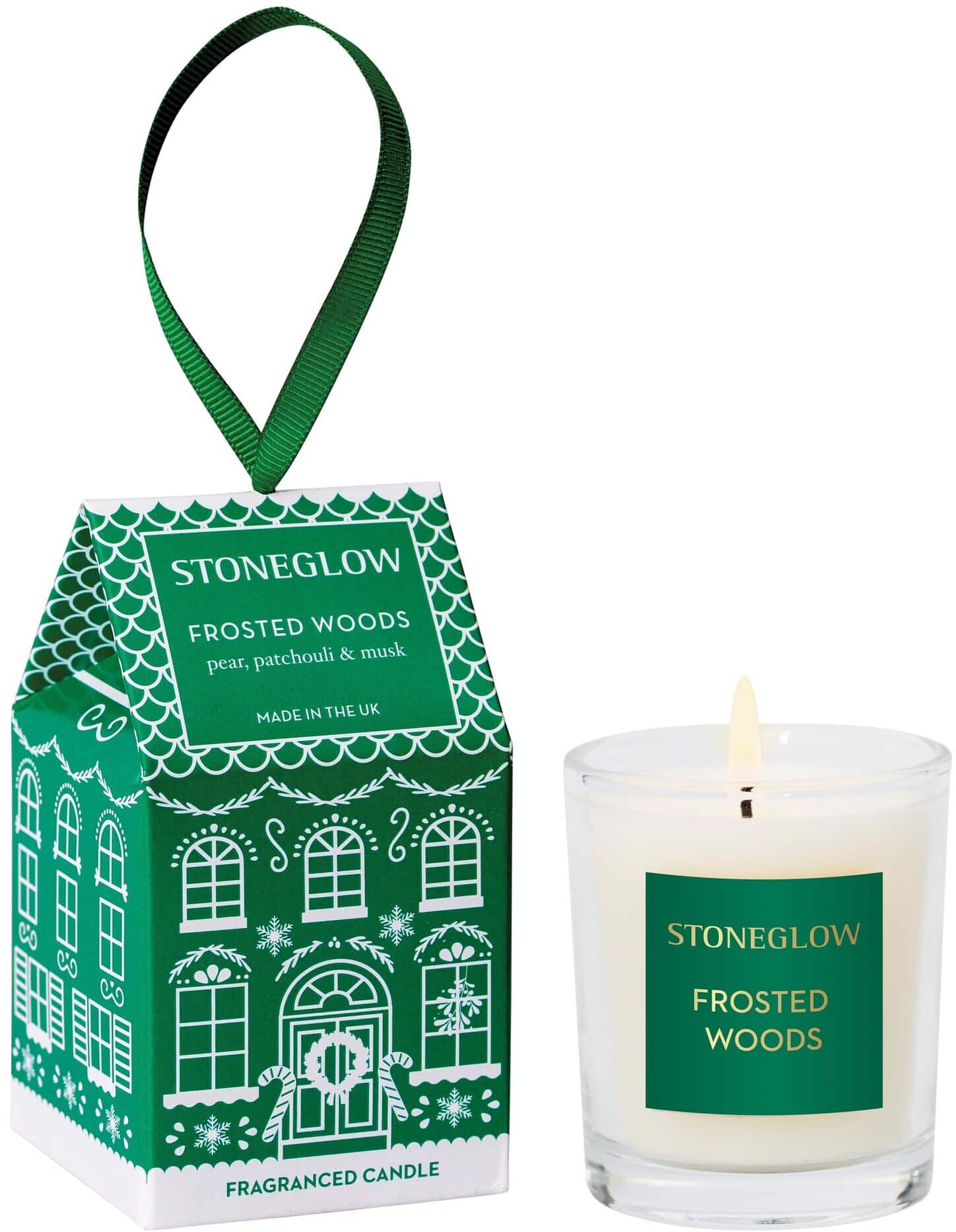 Stoneglow Seasonal Collection - Frosted Woods - Votive Candle (House)